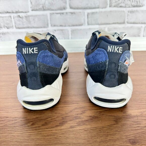 Rare Nike Air Max 95 SE Club Sz 8.5 Mens Shoes Running Black Royal Blue DH2718-0 - Picture 5 of 11